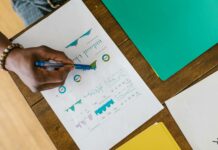 15 Inspiring Case Studies of Brands Scaling with AI Comments Overhead view of a person analyzing business charts and graphs on paper.